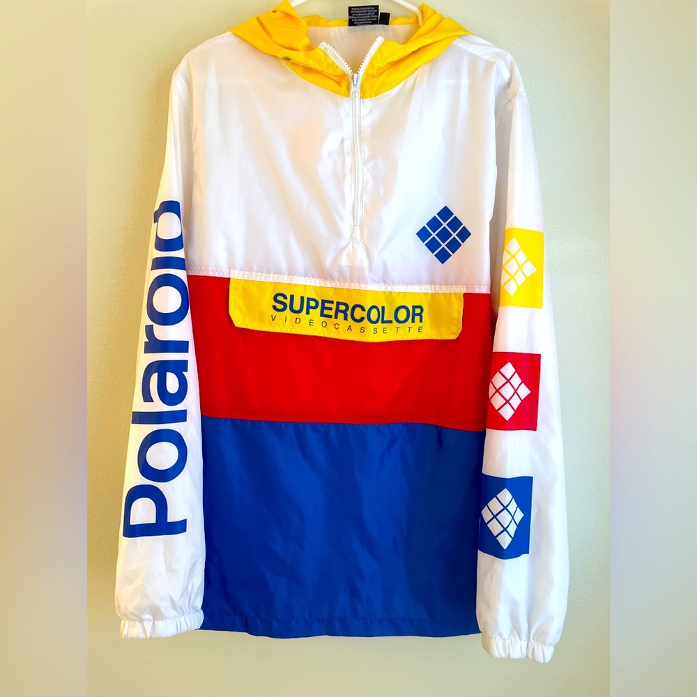 Polaroid 3/4 Zip Windbreaker jacket
